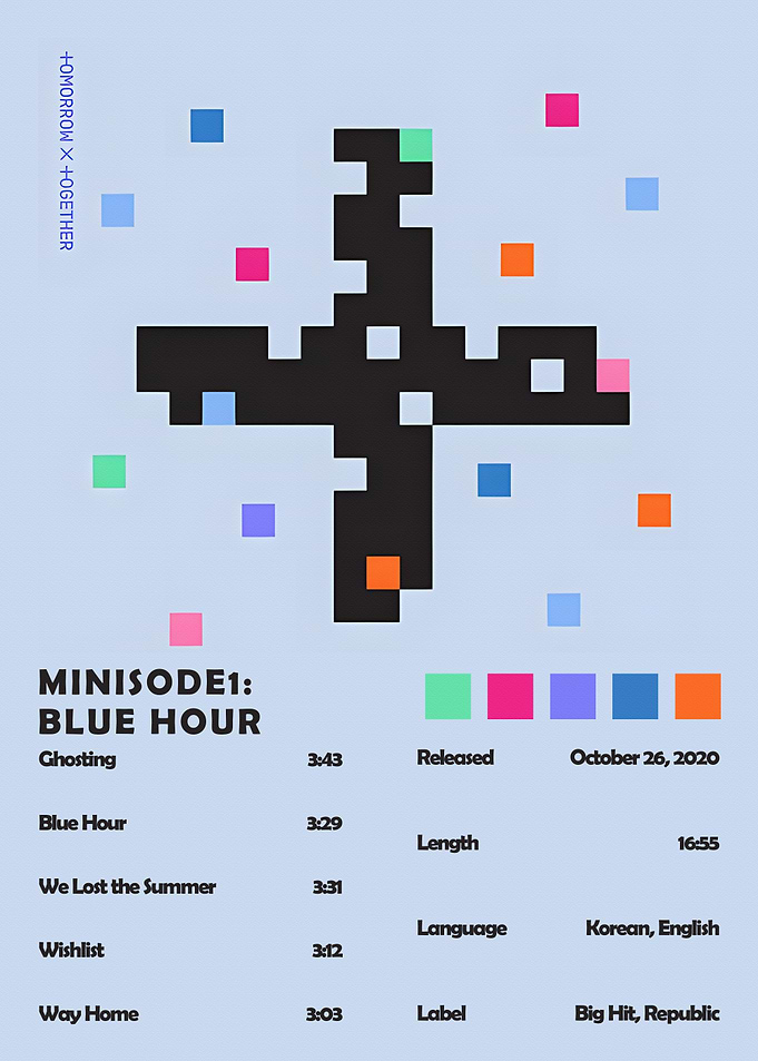 TXT Minisode1: Blue Hour Album Art