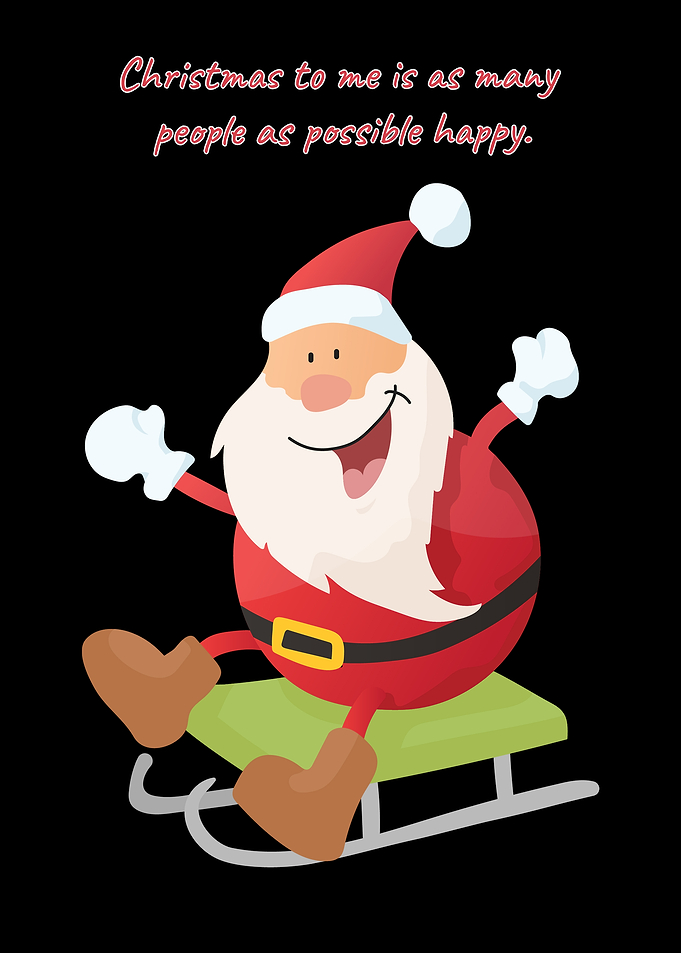 Santa on a Sled