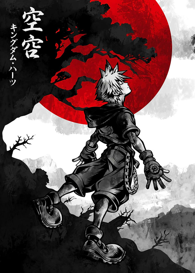 Sora Under a Red Moon art