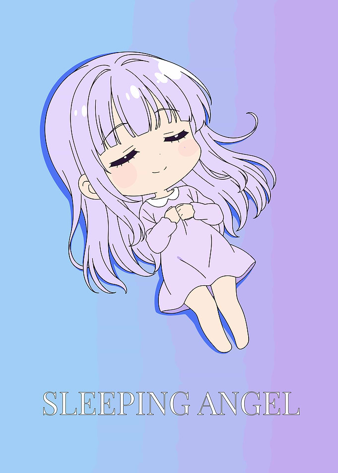 Sleeping Angel Anime Girl