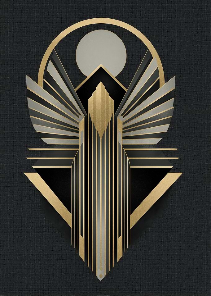 Art Deco Geometric Emblem