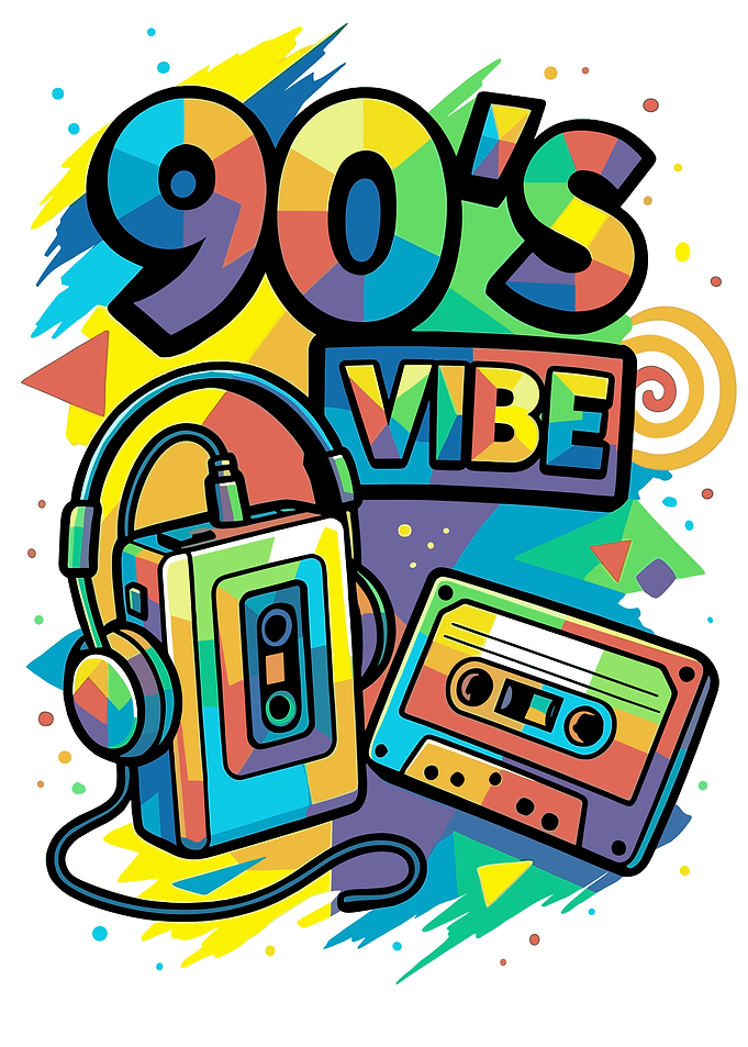 90's Vibe Cassette Player and Tape