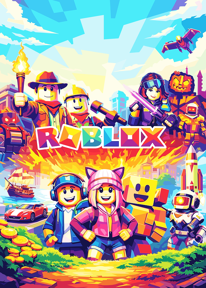 Roblox Characters and Logo