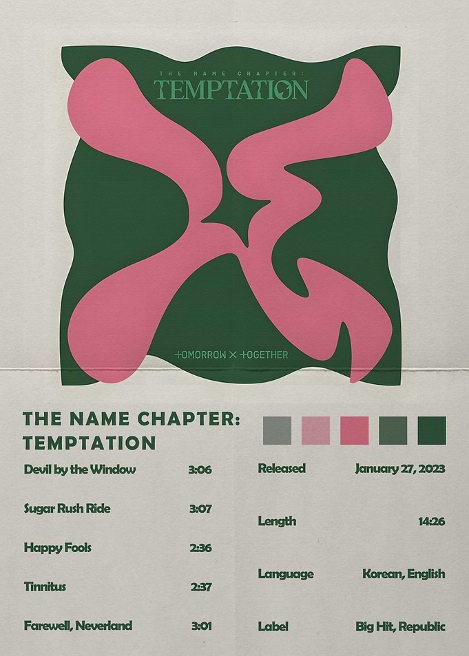 TXT The Name Chapter: Temptation Album Art