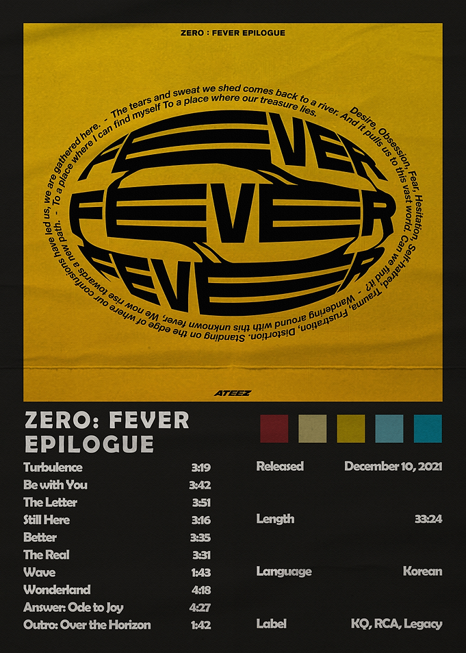 ATEEZ ZERO: FEVER EPILOGUE Album Art