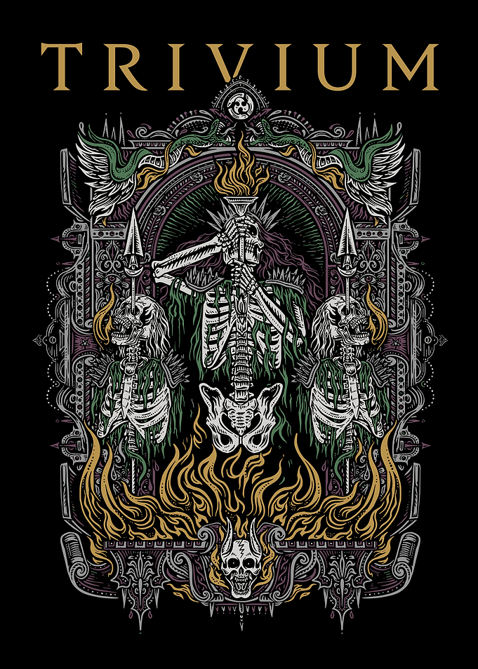 Trivium Skeleton Artwork