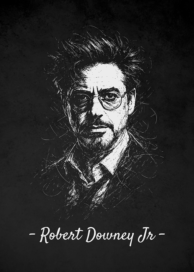 Robert Downey Jr. Sketch Poster