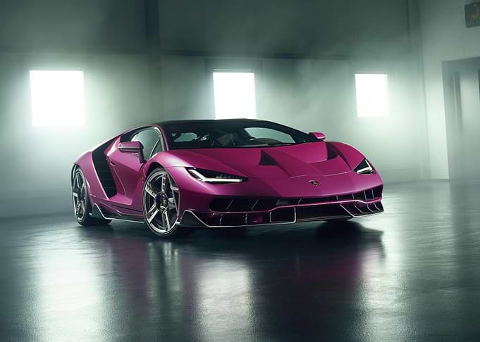 Pink Lamborghini Centenario in Studio