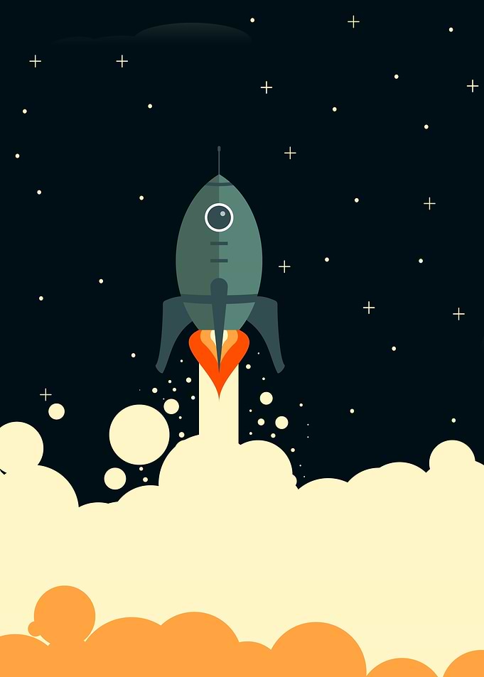 Rocket Launching into Space