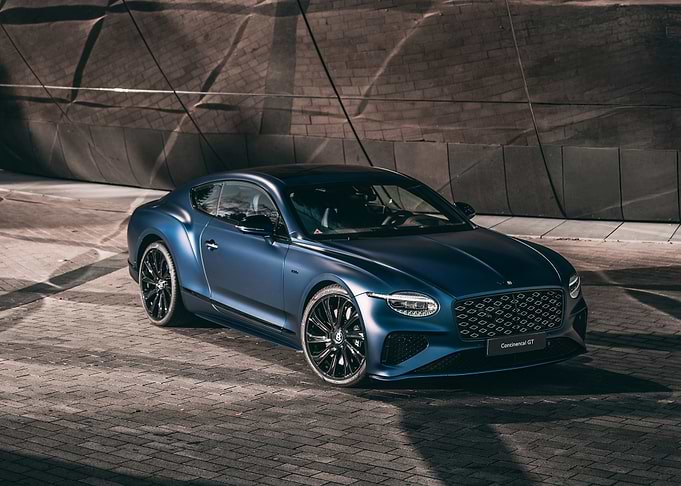 Matte Blue Bentley Continental GT