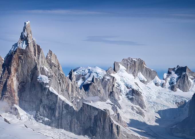 Majestic Snowy Mountain Peaks