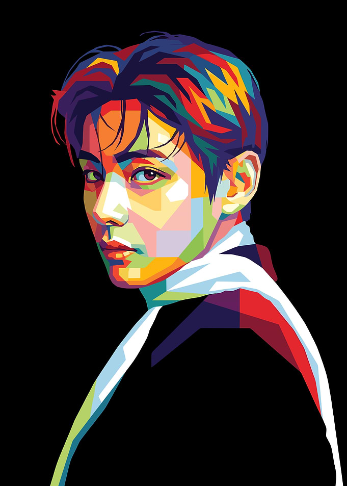 Taehyung of BTS Pop Art