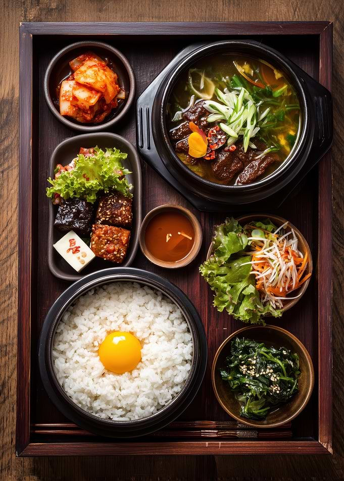 Korean Bibimbap Meal Set