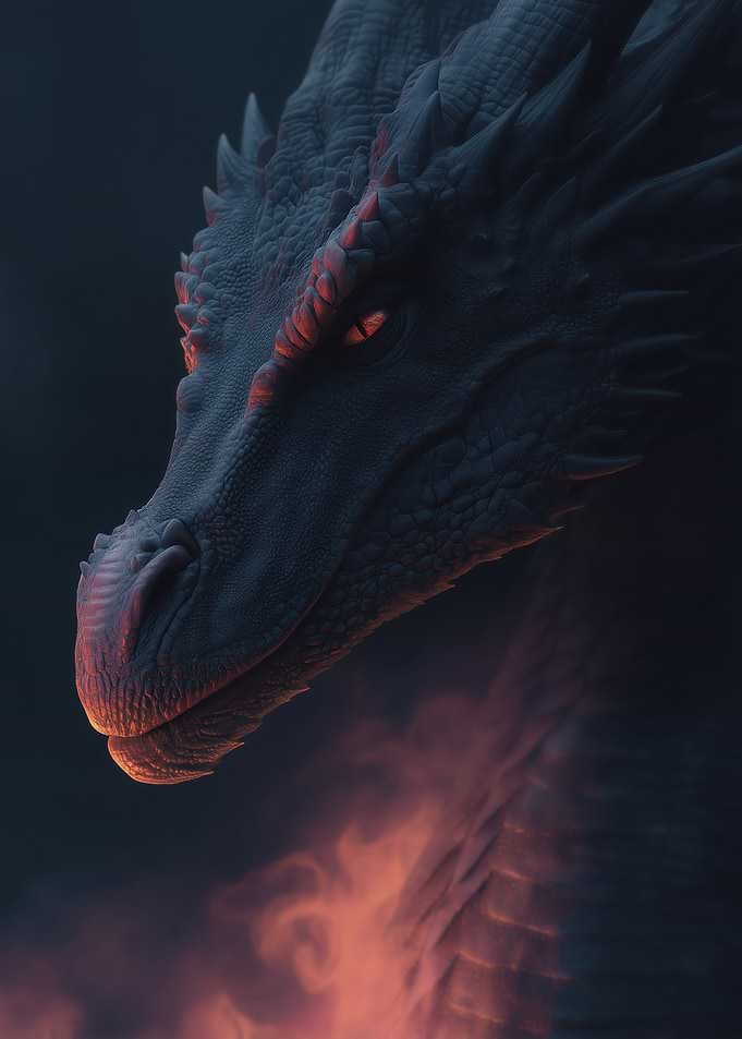 Close-up of a Dragon's Head
