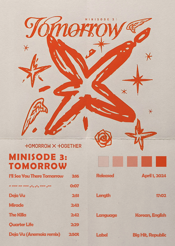 TXT Minisode 3: Tomorrow Album Art