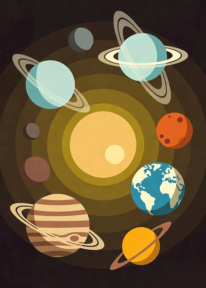 Solar System Illustration