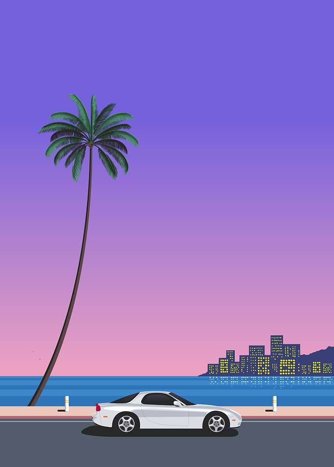 Retro Sunset Drive