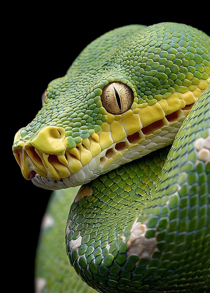 Green Tree Python Close-up