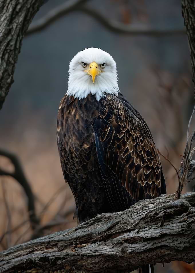 Bald Eagle Perched on a Branch