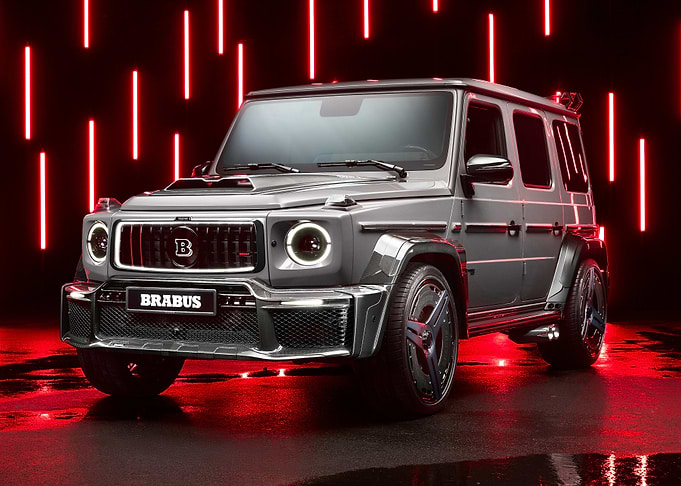 Brabus G-Wagon with Red Neon Lights