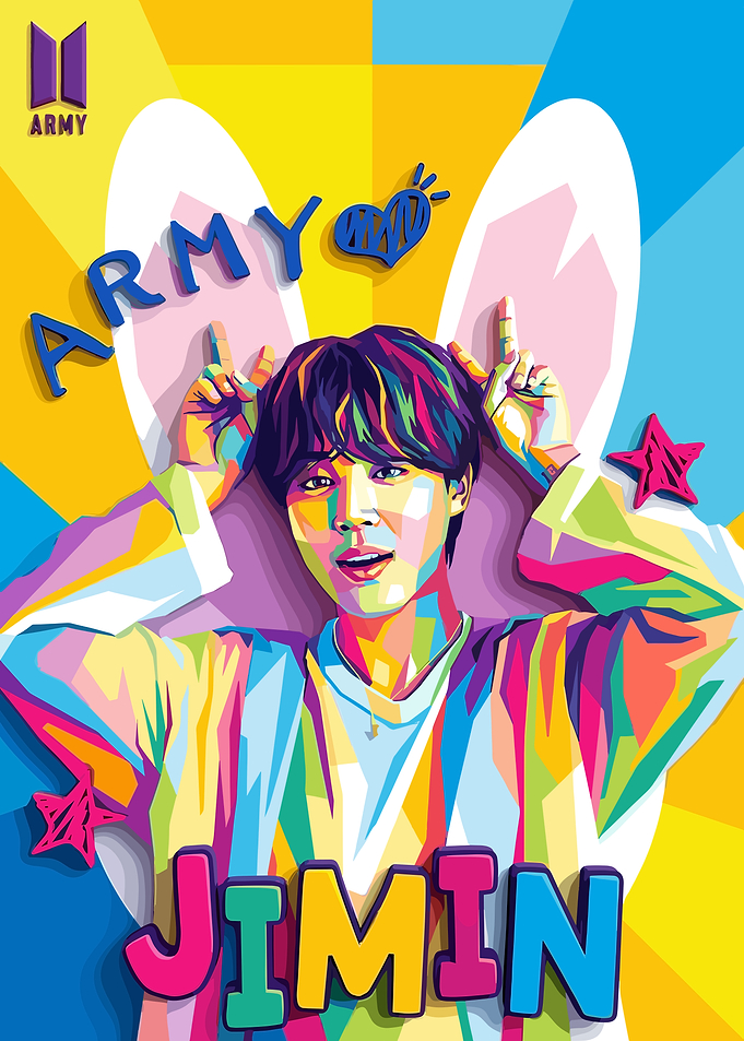 Jimin BTS Pop Art Portrait