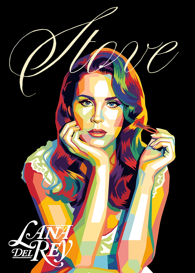 Lana Del Rey Pop Art Portrait