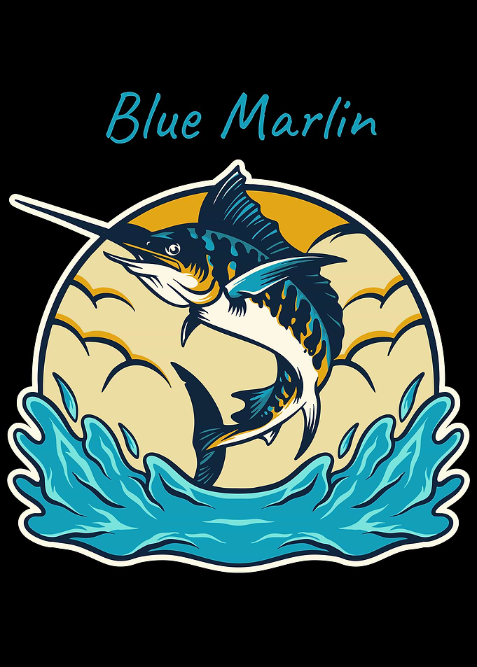 Blue Marlin Jumping from Water