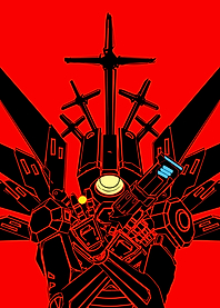 Mecha with Crosses and Guns