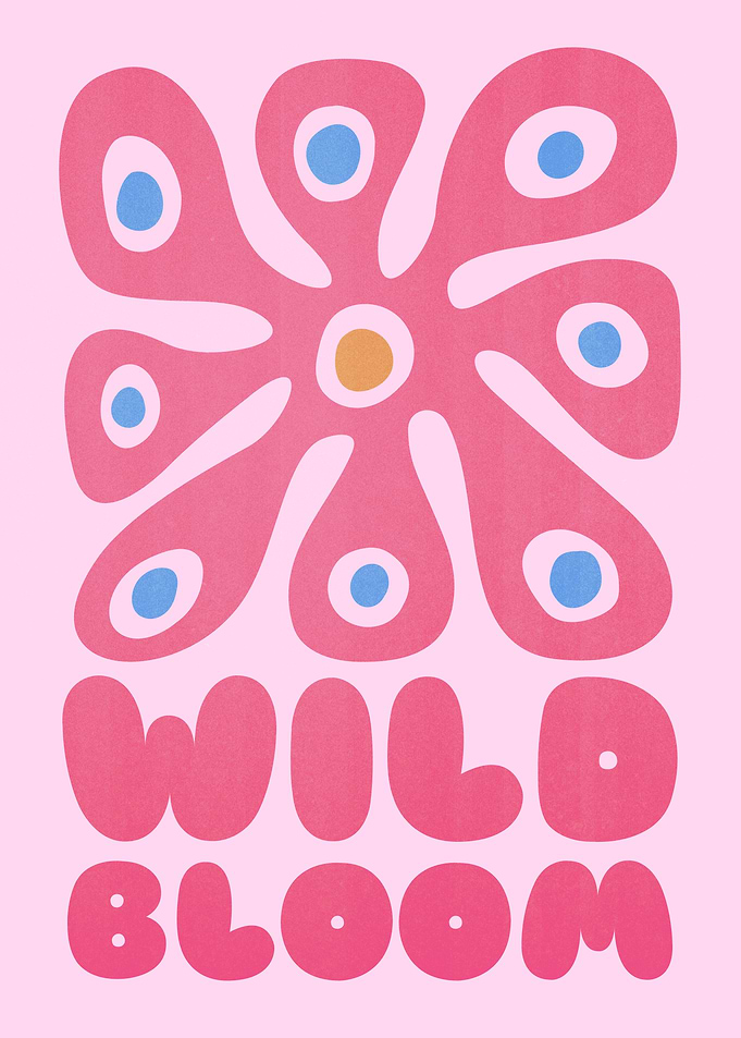 Wild Bloom Text Art