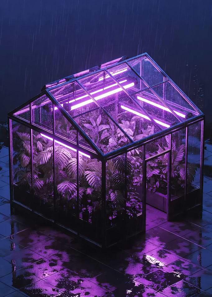 Greenhouse in Rain