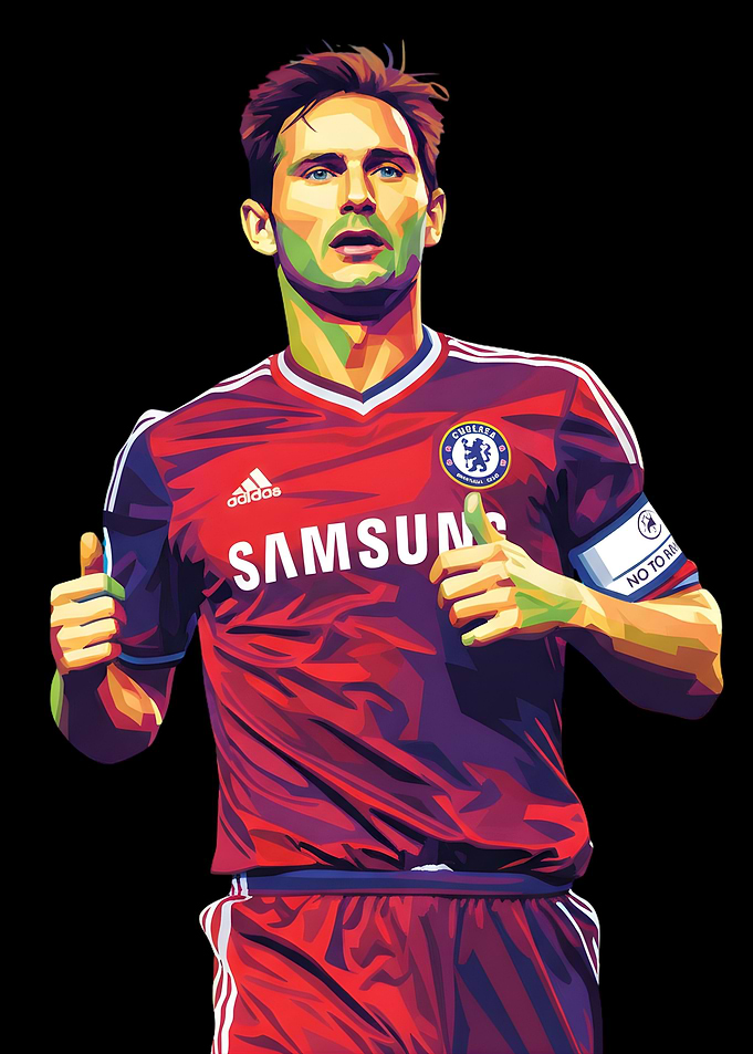 Frank Lampard Pop Art Portrait