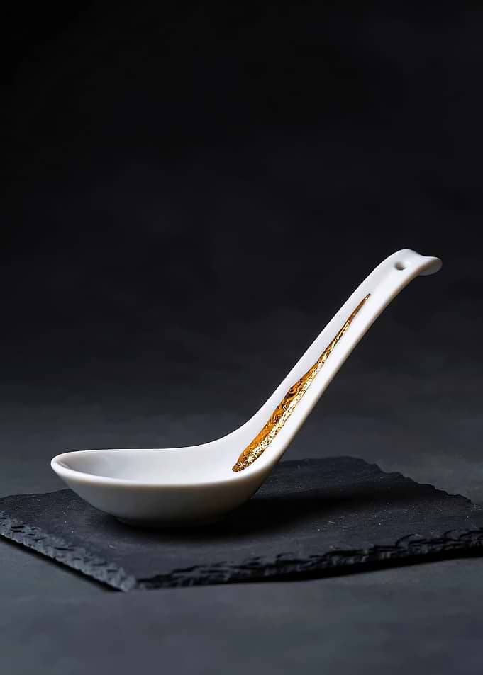 Kintsugi Spoon with Gold Accent