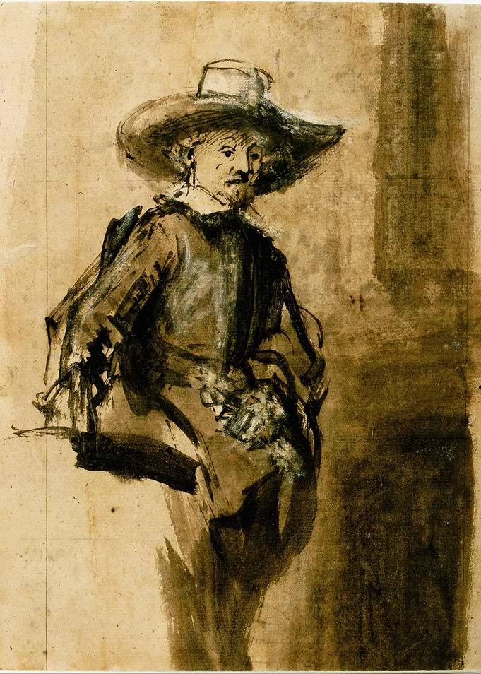 Man in a Wide-Brimmed Hat