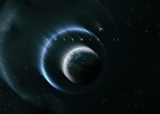 Artemis II Mission Space Art
