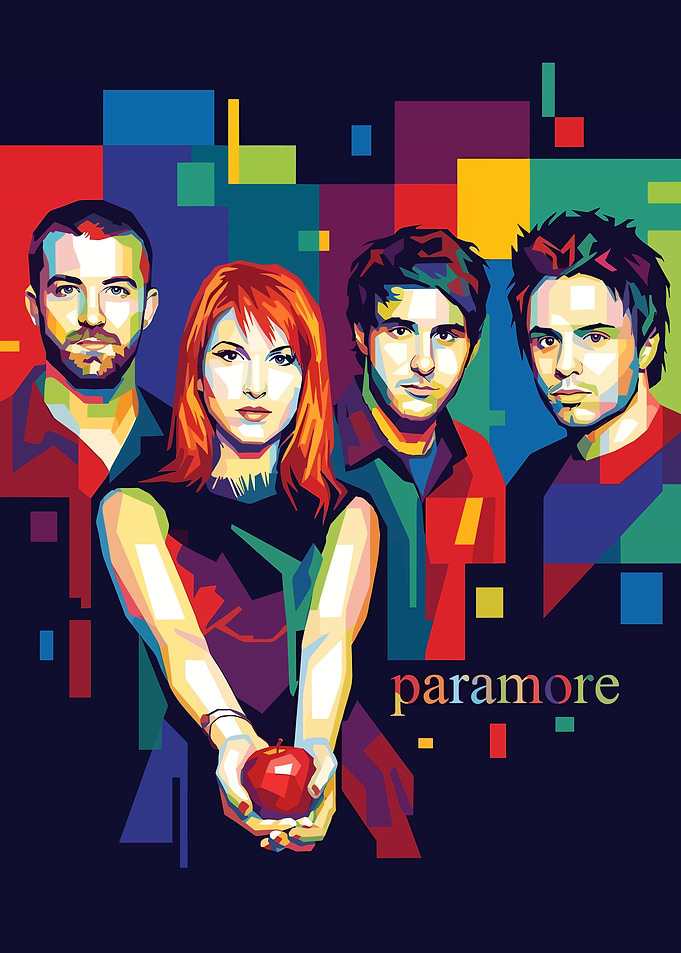 Paramore Band Pop Art Portrait