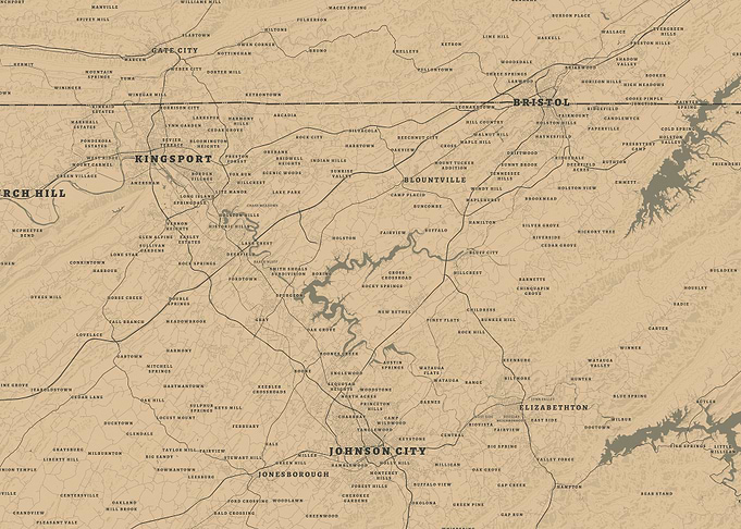 Kingsport, Bristol, and Johnson City, Tennessee