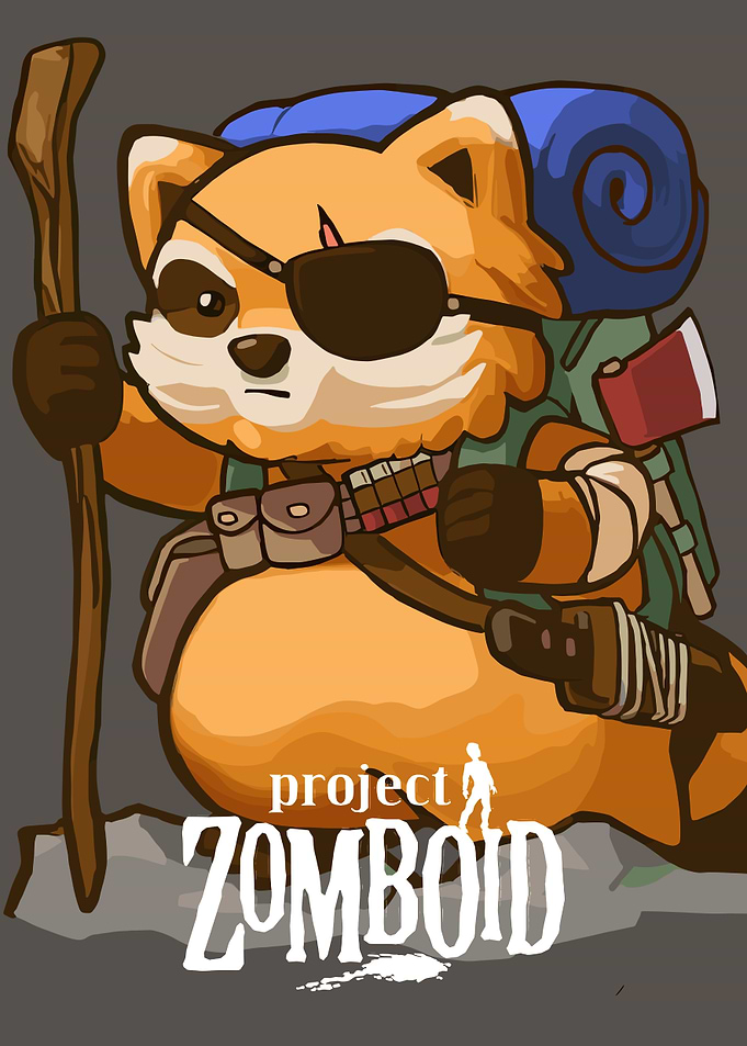 Project Zomboid Raccoon Character