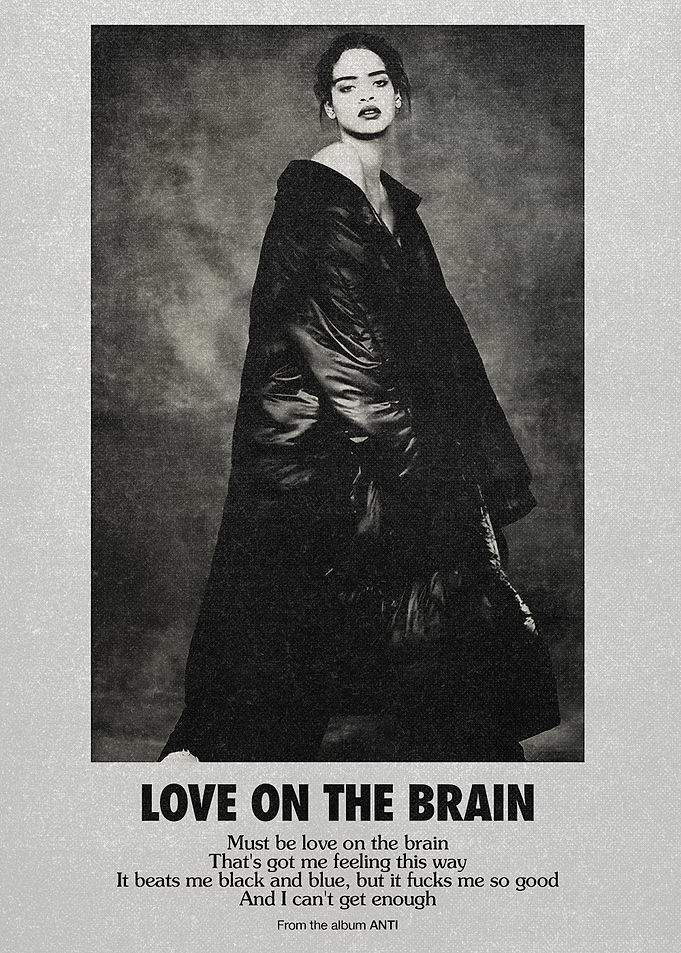 Rihanna Love on the Brain Poster