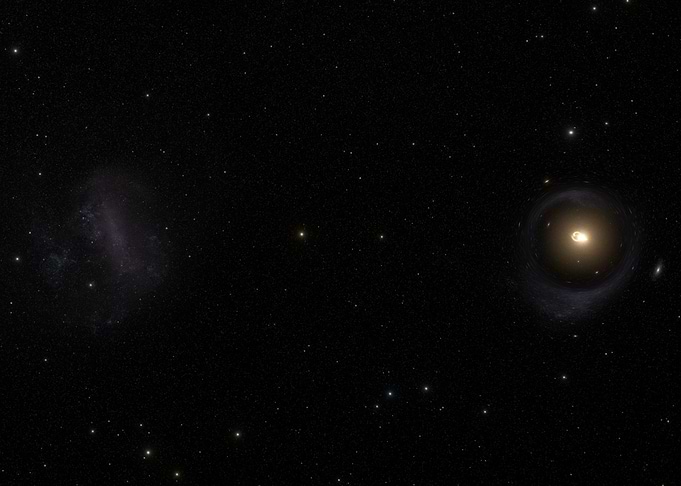 Schwarzschild Black Hole Lensing the Small Magellanic Cloud
