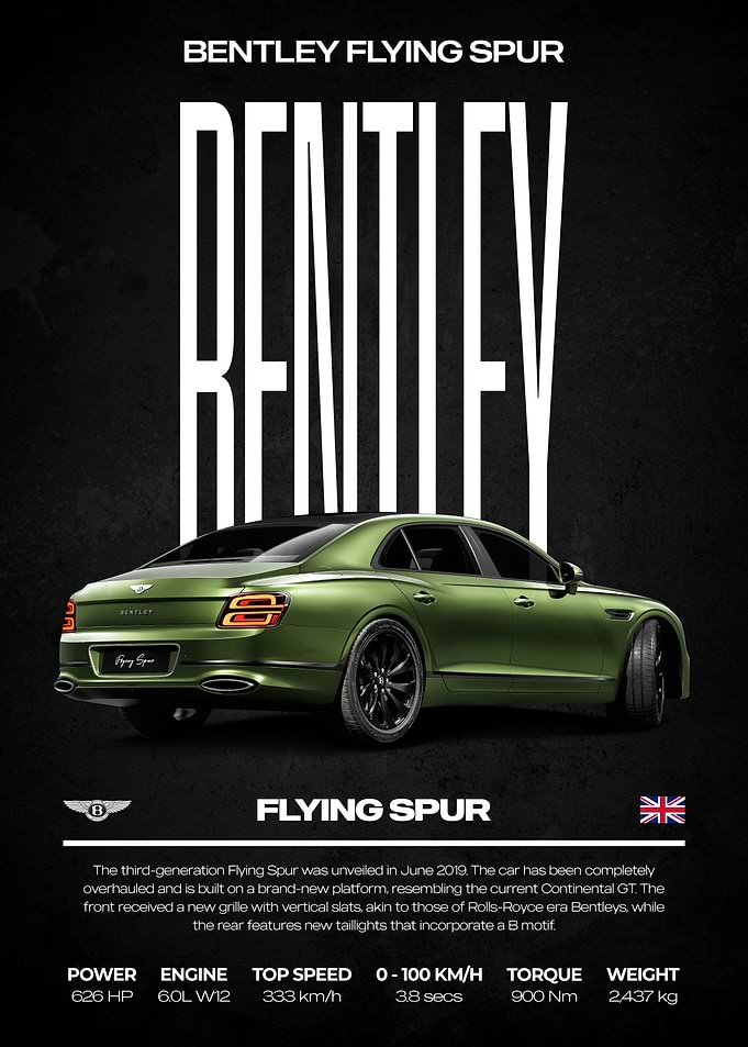 Bentley Flying Spur Poster