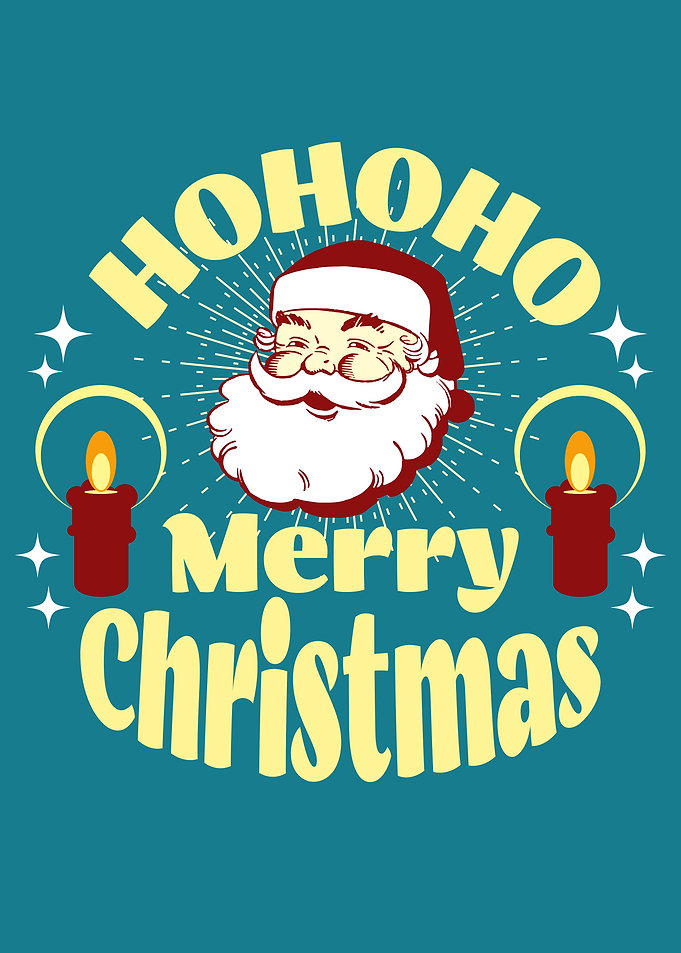 Santa Claus Merry Christmas Design