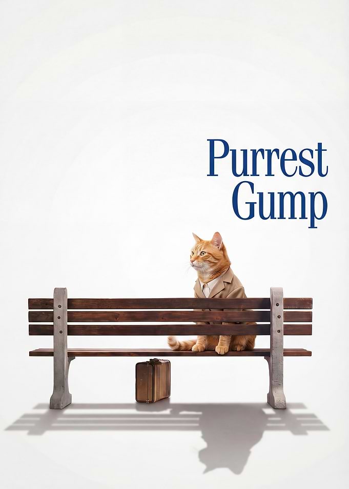 Forrest Gump Cat Parody Movie Poster