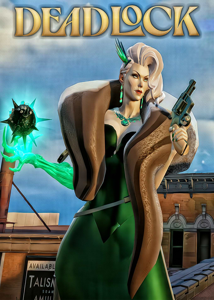 Deadlock Game Character with Gun and Orb