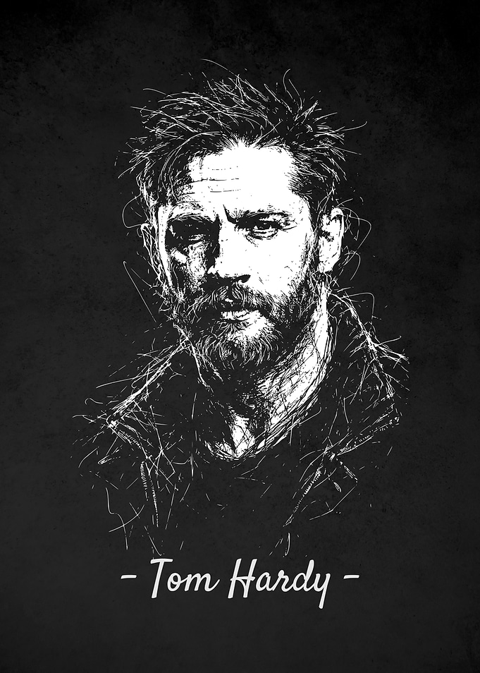Tom Hardy Sketch Poster