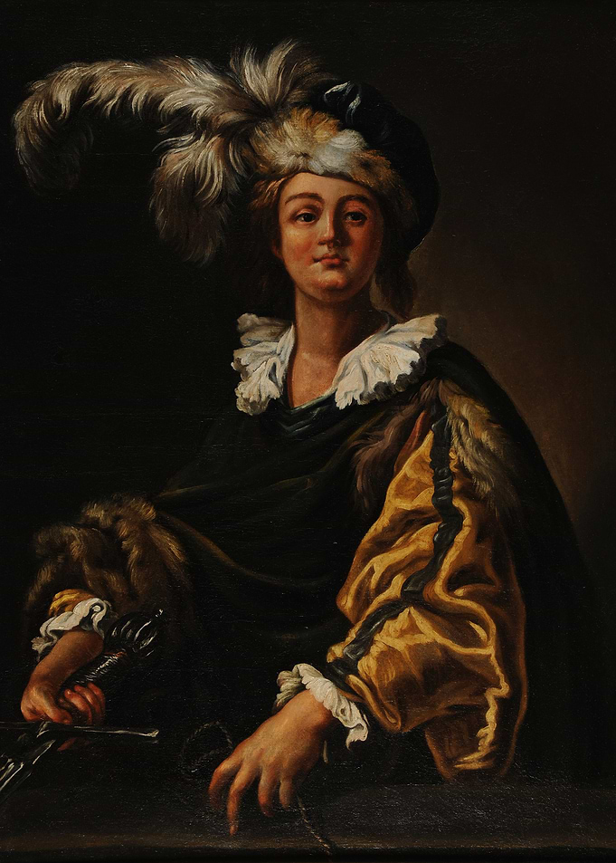Portrait of a Young Person in Ornate Attire
