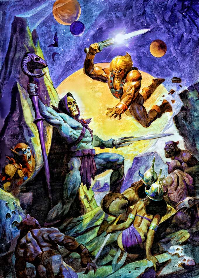 He-Man and Skeletor Battle