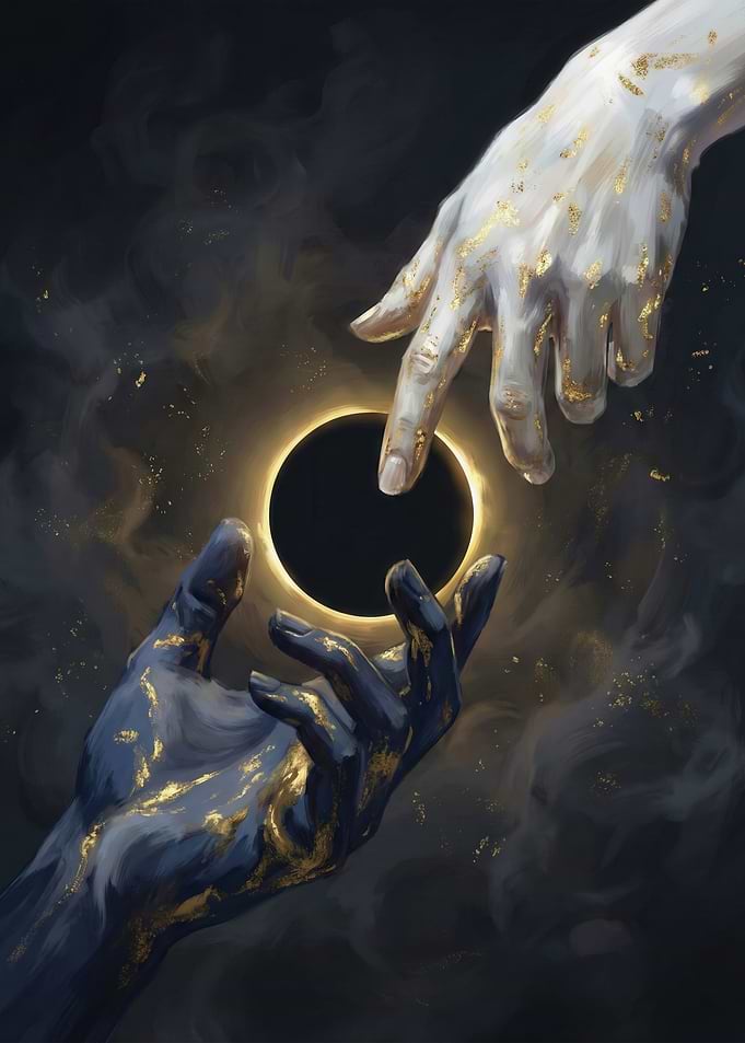 Creation of Hands and Eclipse