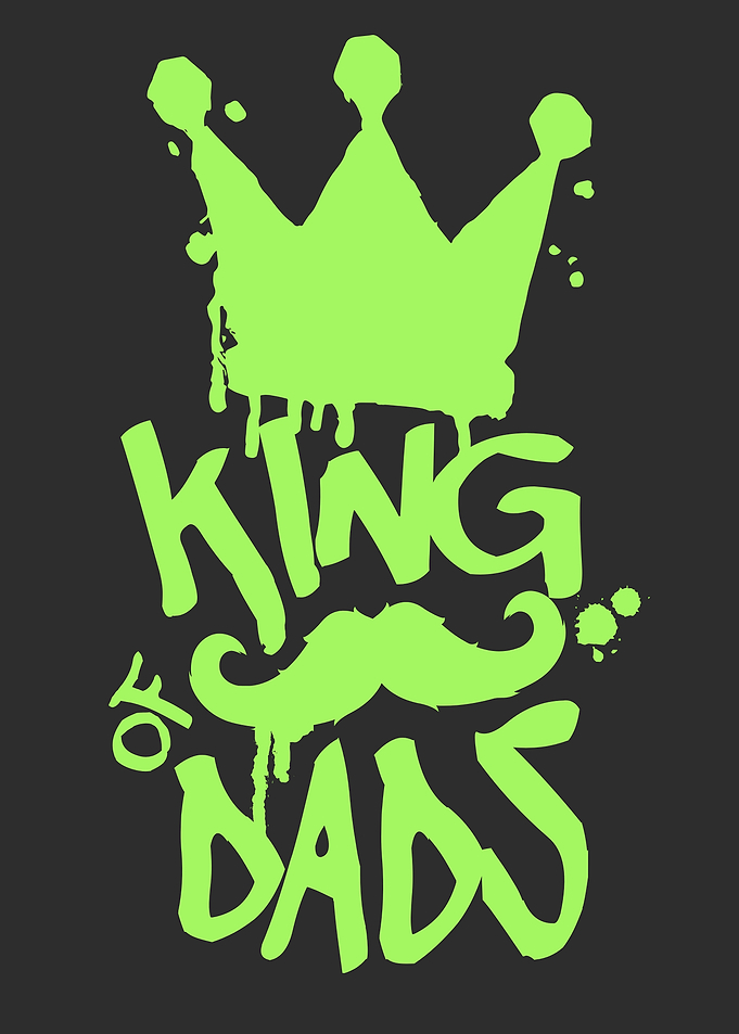 King of Dads Crown and Mustache