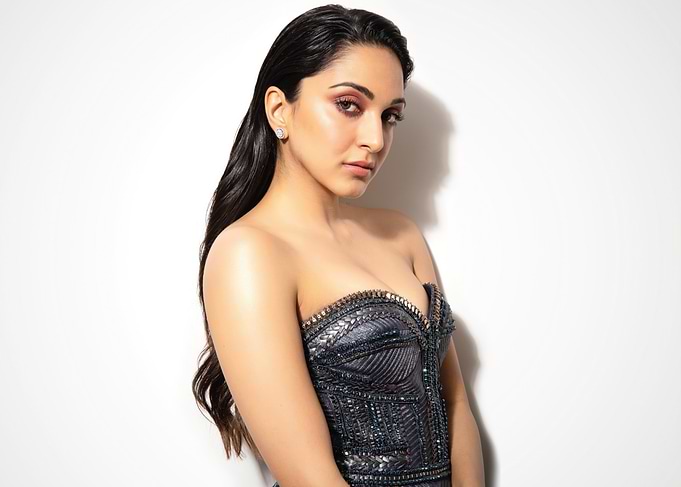 Kiara Advani in a Strapless Gown