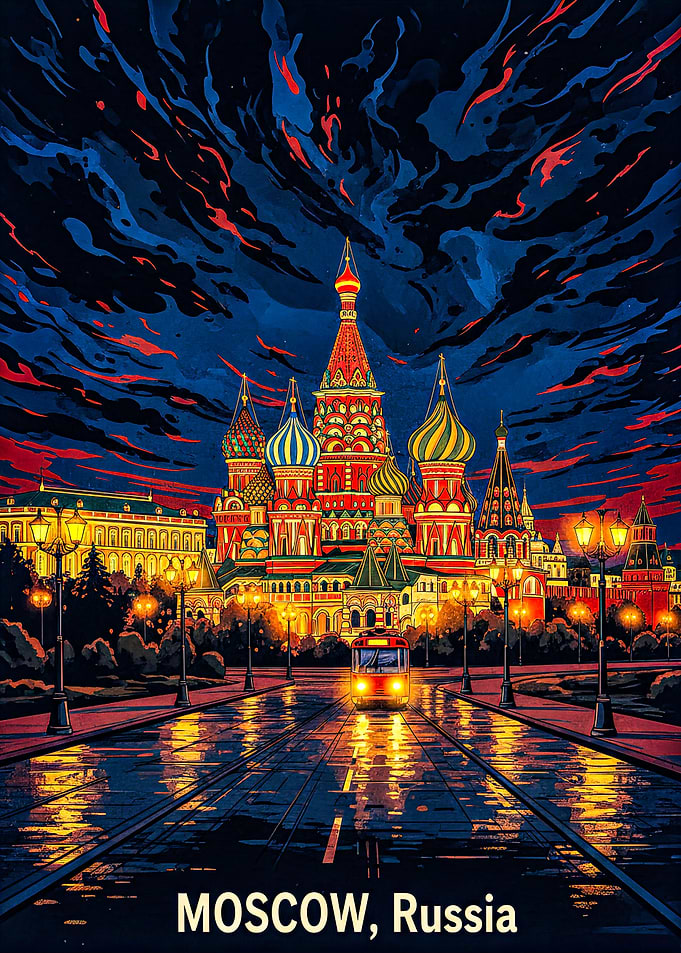 St. Basil's Cathedral at Night